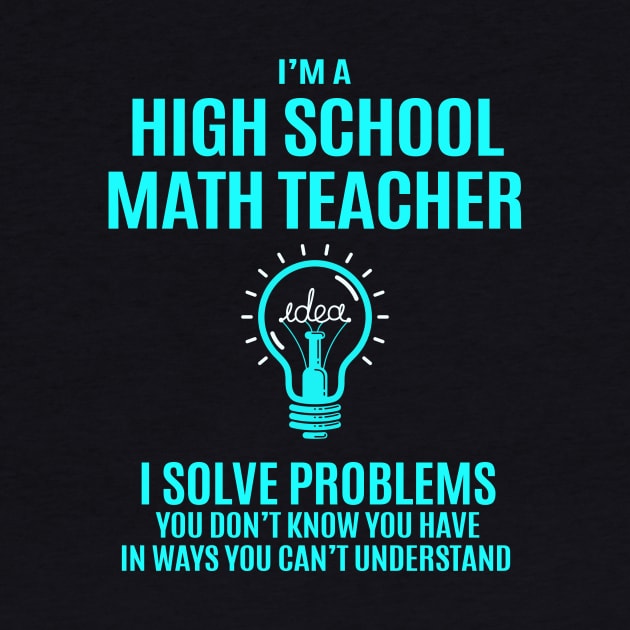 High School Math Teacher - I Solve Problems by Pro Wresting Tees
